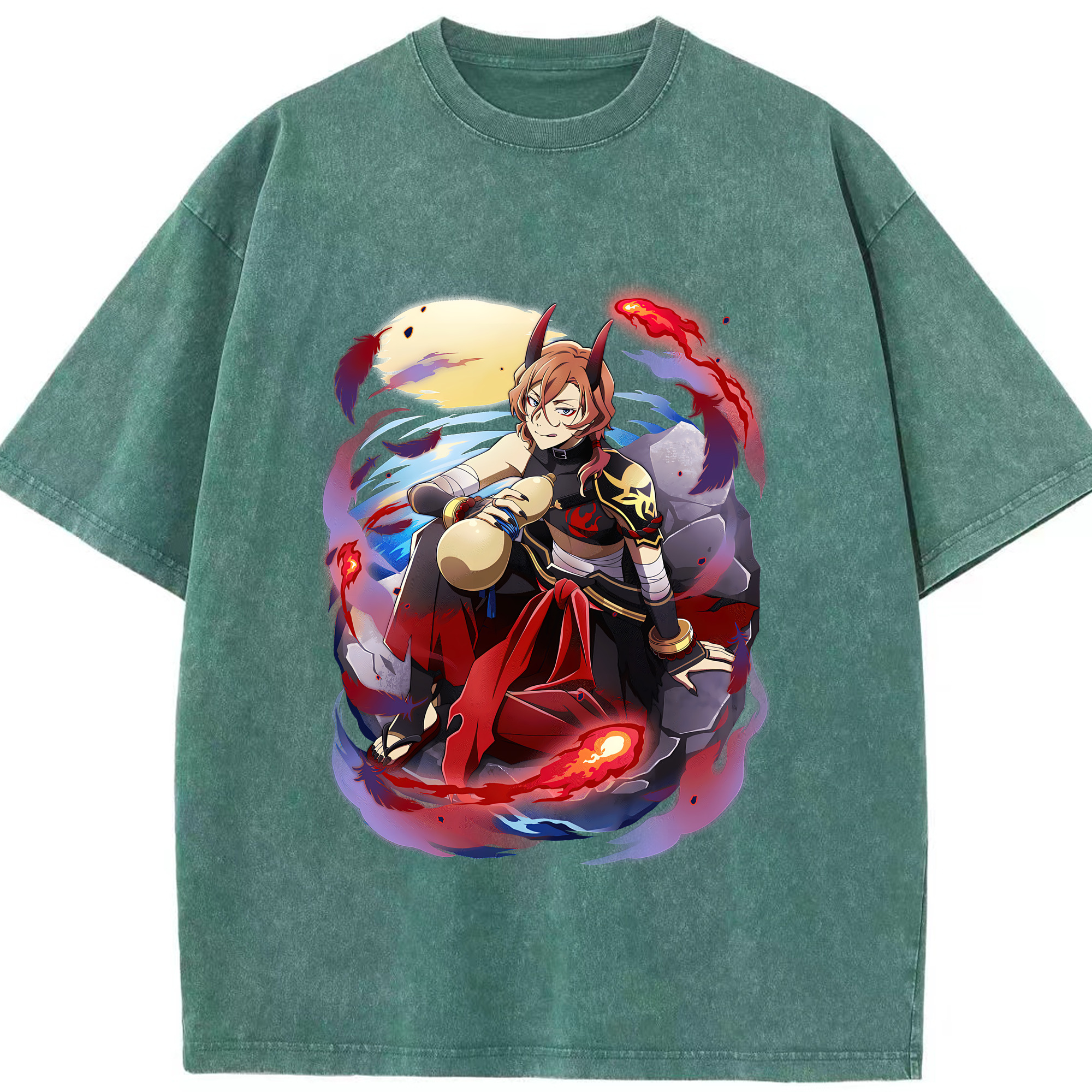（画像用） 文豪ストレイドッグス Bungo Stray Dogs 綿100% ヴィンテージ風 半袖Tシャツ（フロントプリント）